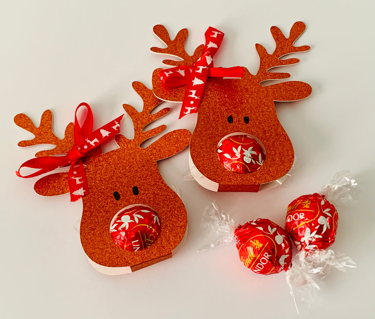 Christmas Reindeer Lindt Chocolate Holder Stocking Filler Table Decoration Bulk Gift For Teacher Children Family Chocolate Favours