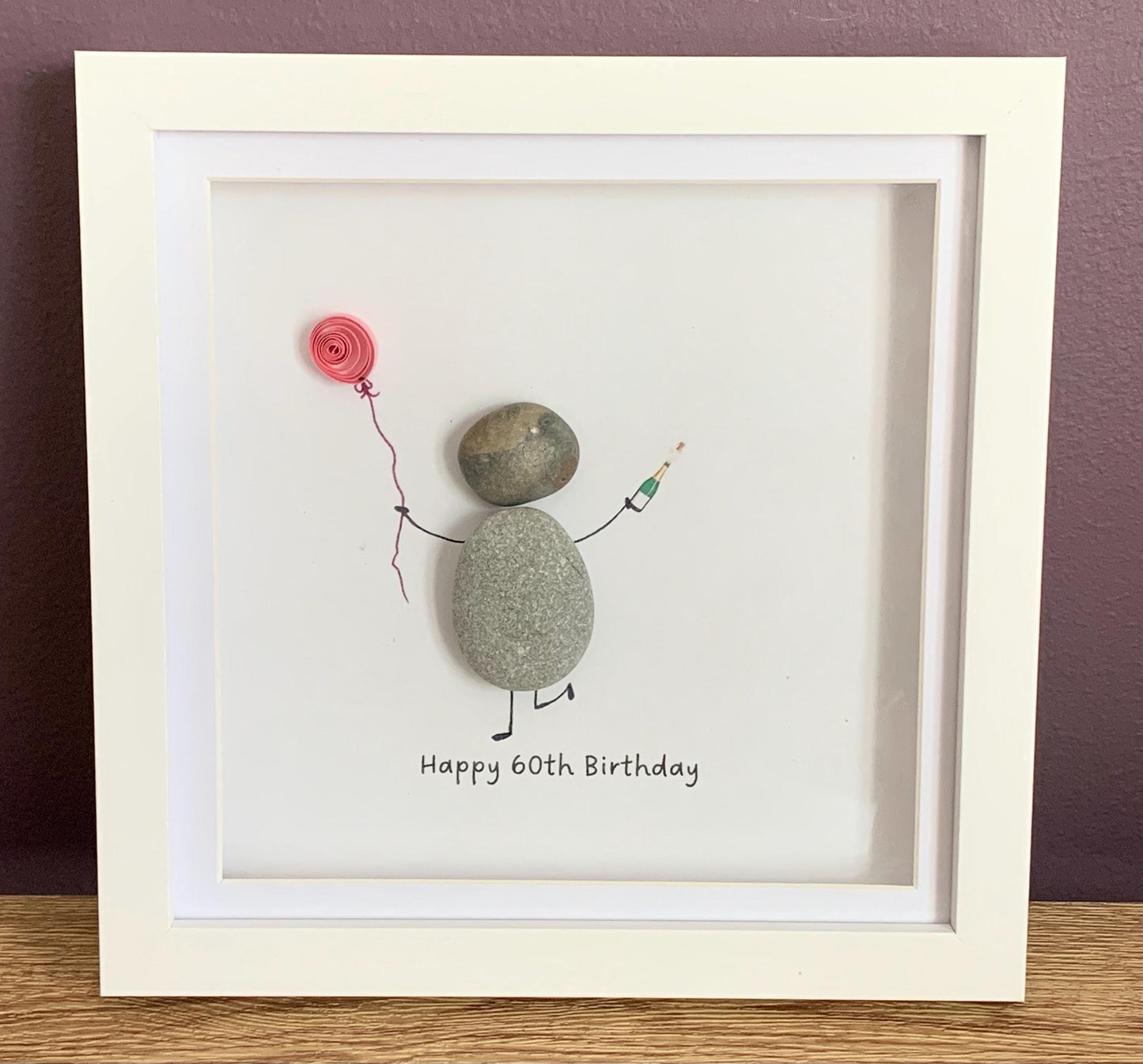 Birthday Pebble Art Frame Gift