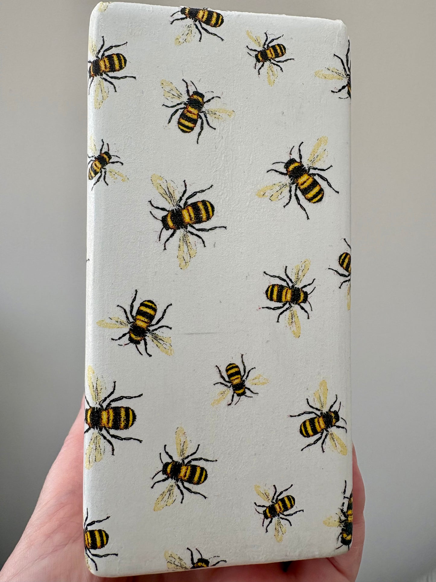 CLEARANCE - Bee Decoupage Ceramic Vase