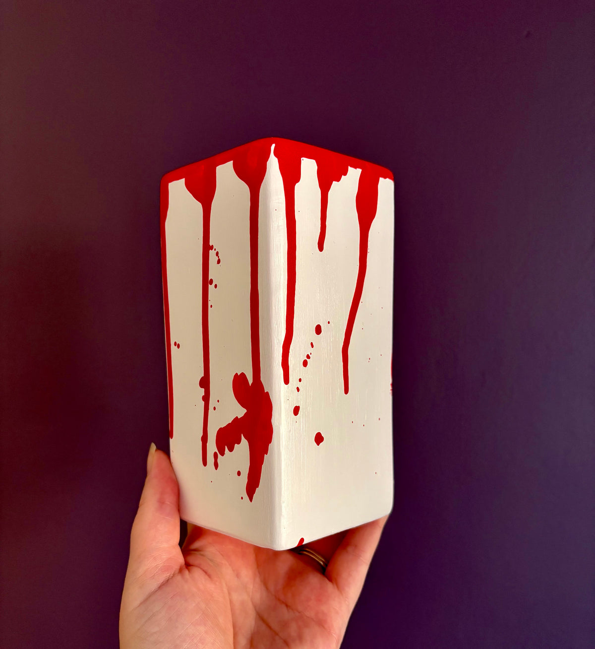 Limited Edition Blood Splat Ceramic Vase