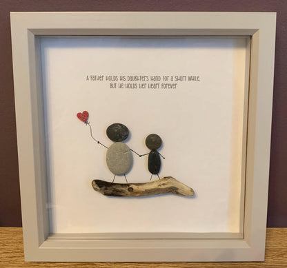 Pebble Art Gift For Dad Father Parent