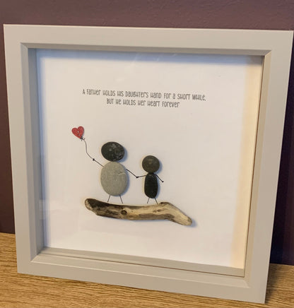 Pebble Art Gift For Dad Father Parent
