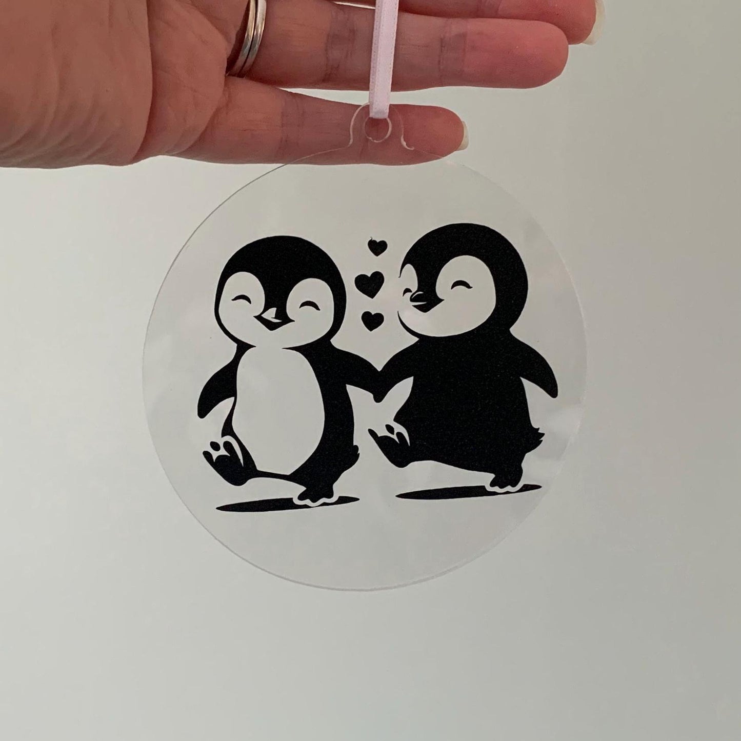 SET OF 4 - Christmas Acrylic Baubles