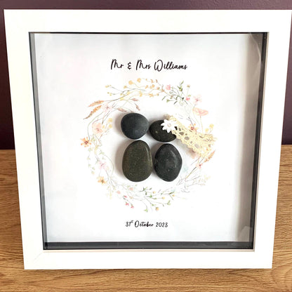 Wedding Couples Pebble Frame