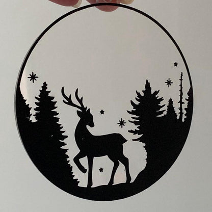 SET OF 4 - Christmas Acrylic Baubles