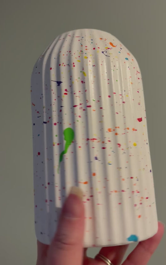 CLEARANCE - Paint Splat Art Ceramic Vase